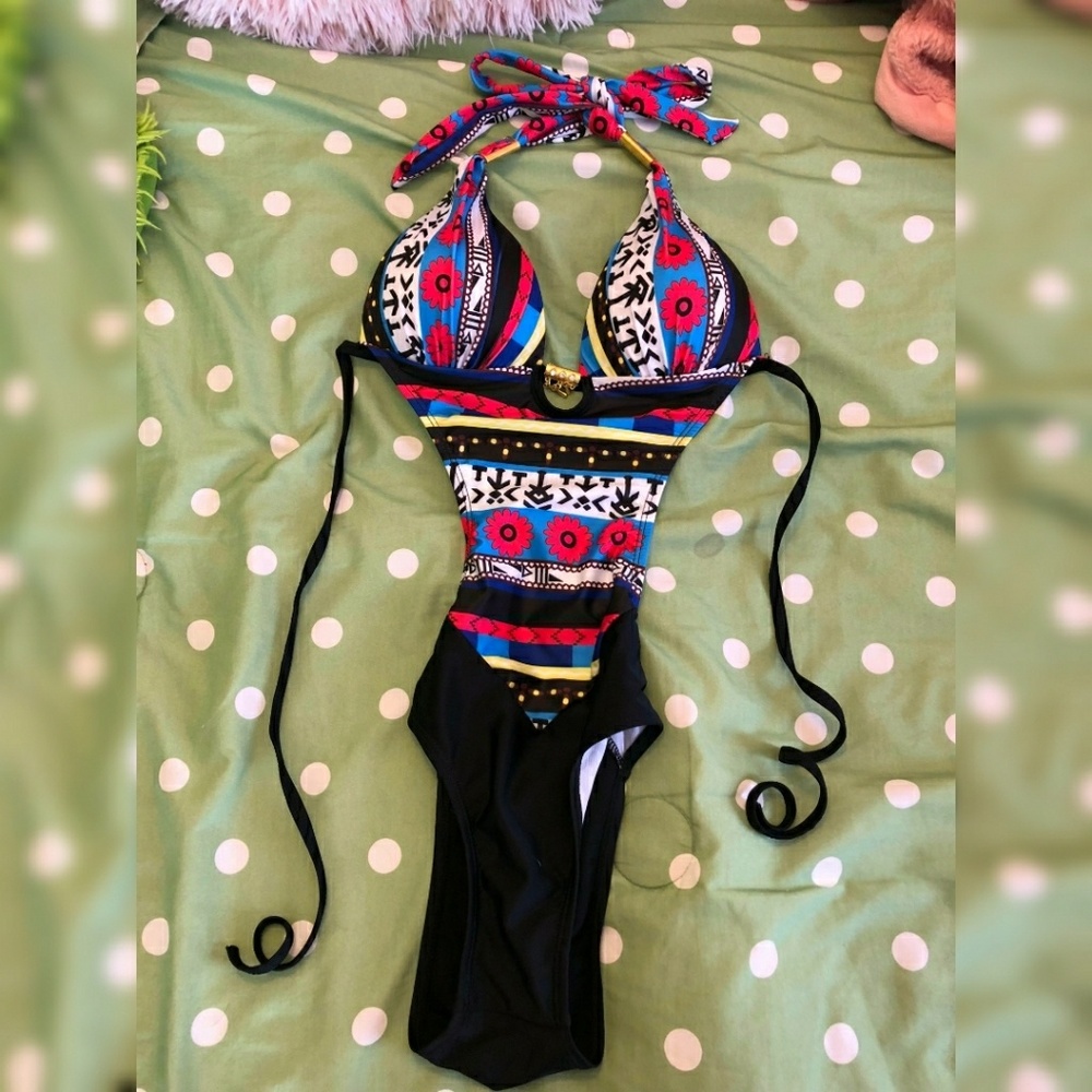 Colorful One Peice Swimsuit